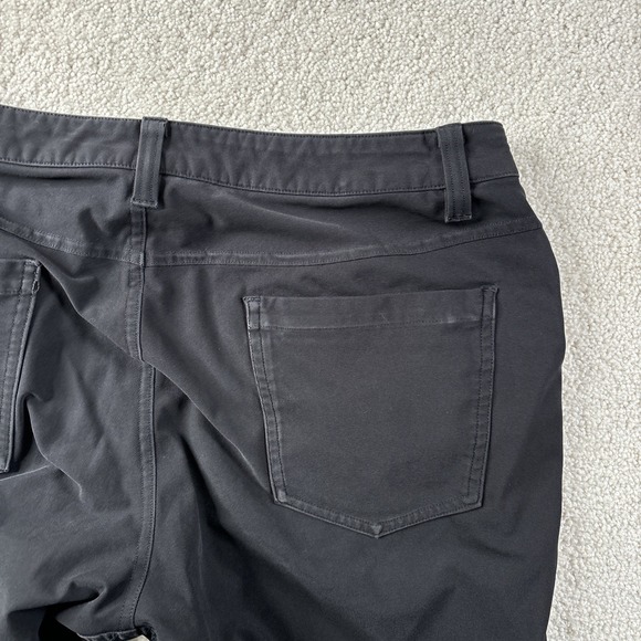 Lululemon ABC Slim-Fit 5-Pocket Warpstreme Pants Men's Size 32 Black LM5AD9S - Picture 12 of 16